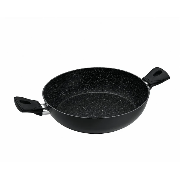 Wok 2 Asas 24cm Negro Antiadherente Daily 1
