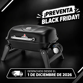 Parrilla Interior -Exterior Electrica Aspen E1B Black
