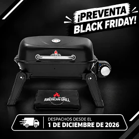 Parrilla Exterior -Interior Eléctrica E1B Aspen Black + Funda EXS 
