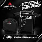 Set Parrilla Electrica Manhattan E2B Black + Funda XS 1
