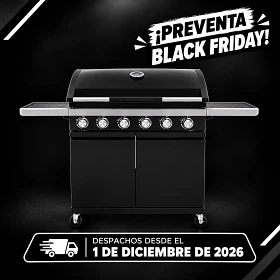 Parrilla a Gas 6 Quemadores Texas Black