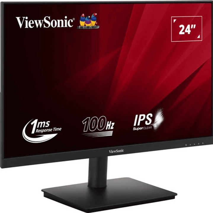 Monitor Viewsonic Fhd De 24 Pulgadas 1080p 100hz 1ms Va240-h Color Negro 5