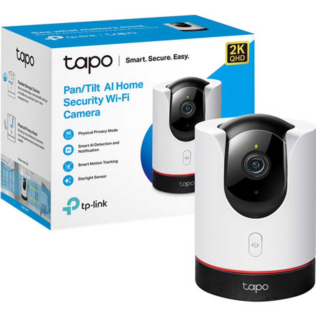 Camara De Seguridad Tp-link Tapo C225 Vision Noturna 360° 2k Color Blanco 3