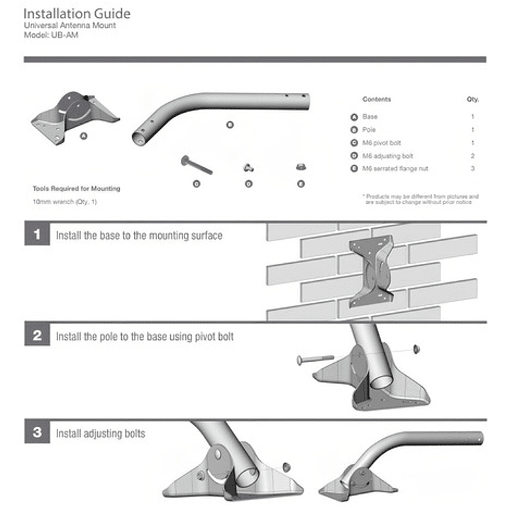 Mastil Soporte Para Antenas Access Point 5