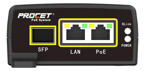 Inyector Hi-poe Y Media Convert Procet Pt-pse106gbr-ah-s