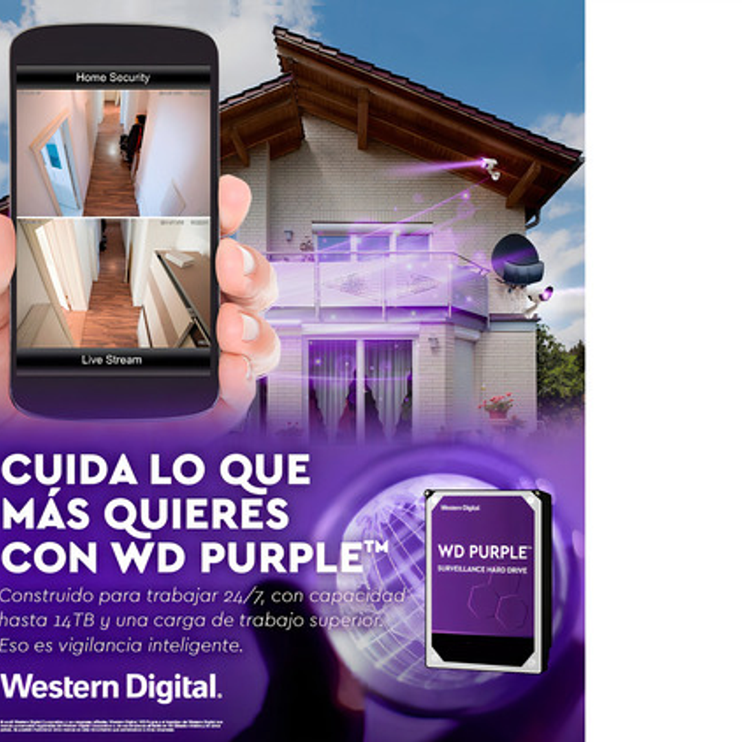 Dvr De Vigilancia Hd Wd Purple De 6 Tb 256 Mb Wd64pure 5