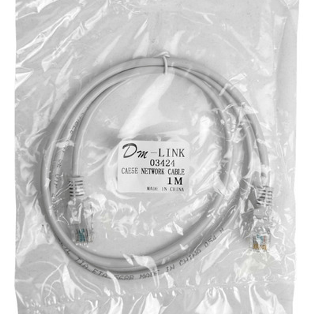 Ulink 1mt Cat5e Gris Cable Patch Inyectado Multifilar 100cm 2