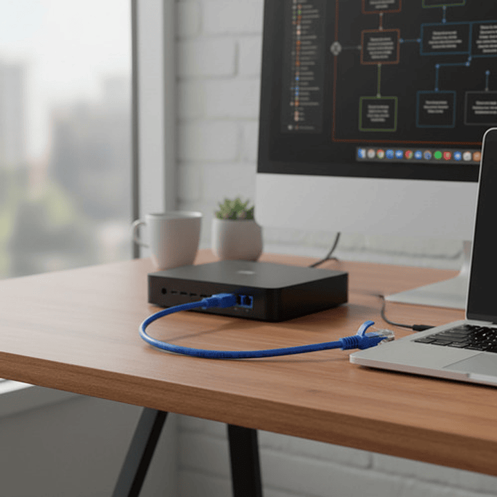 Ulink 1mt Cat5e Gris Cable Patch Inyectado Multifilar 100cm 4