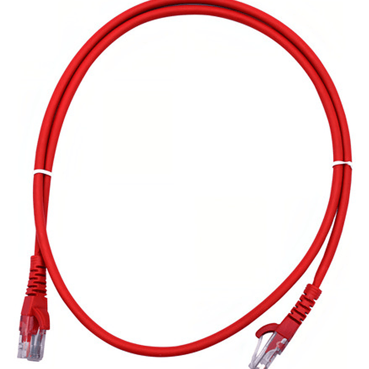 Linkmade 1mt Cat5e Rojo Lszh Cable Patch Inyectado Multifilar 1