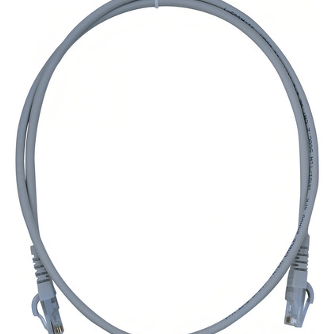 Linkmade 1mt Cat5e U/utp Gris Lszh Cable Patch Inyectado Mul 1