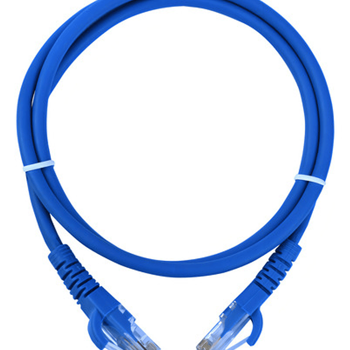 Linkmade 1mt Cat5e Azul Lszh Cable Patch Inyectado Multifila 1