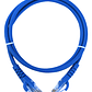 Linkmade 1mt Cat5e Azul Lszh Cable Patch Inyectado Multifila - Miniatura 1