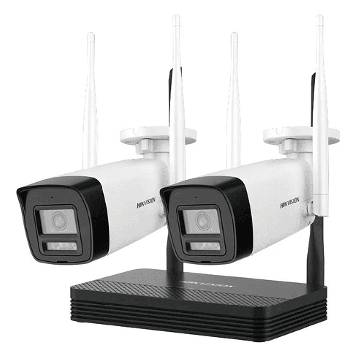 Hikvision Easy Link Wi-fi Kit Nvs + 2 Camaras Bullet 2mp Blanco 1