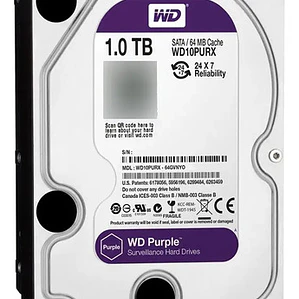 Disco Duro WD 1 TB Púrpura WD10PURX REACONDICIONADO
