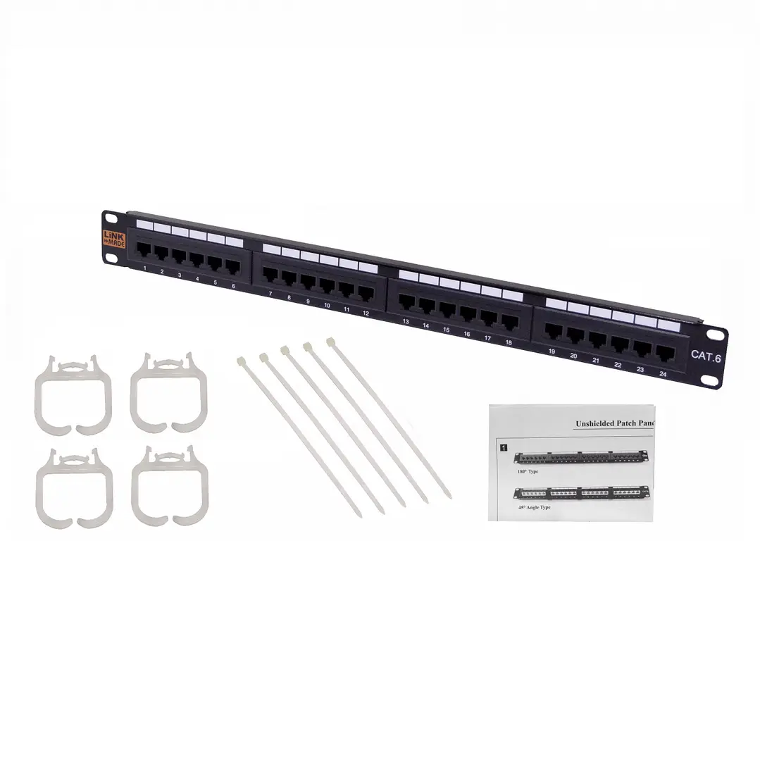 Patch Panel Linkmade Pp624l 24rj45 Cat6 Utp 3