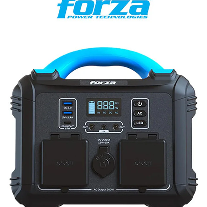Generador Eléctrico Forza Fpp-t302 8puertos 300w Bateríalmfp 2