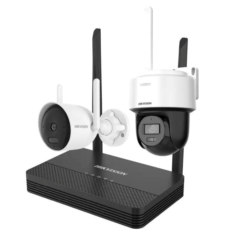 Kit Cámaras Wi-Fi Hikvision 2MP 2 Bullet + NVS