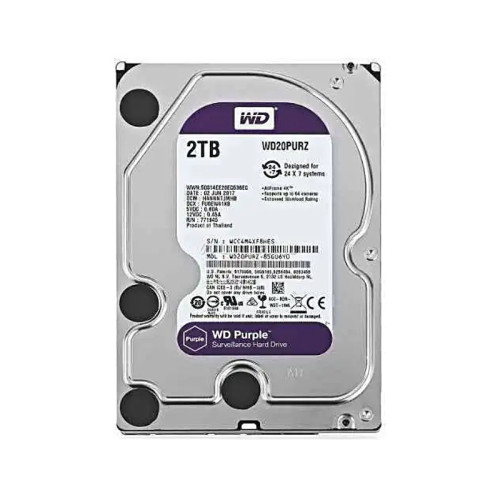 Disco Duro WD 2 TB Púrpura WD20PURX REACONDICIONADO