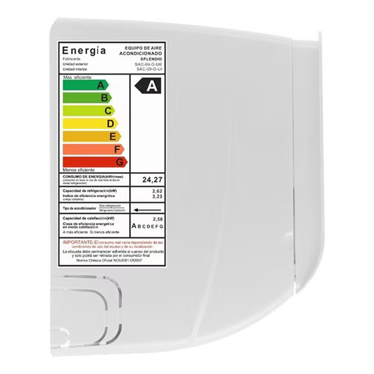 Aire acondicionado Split 12000BTU Inverter Splendid 2