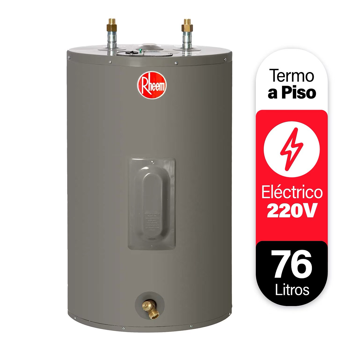 Termo eléctrico de piso 76 litros Rheem 1