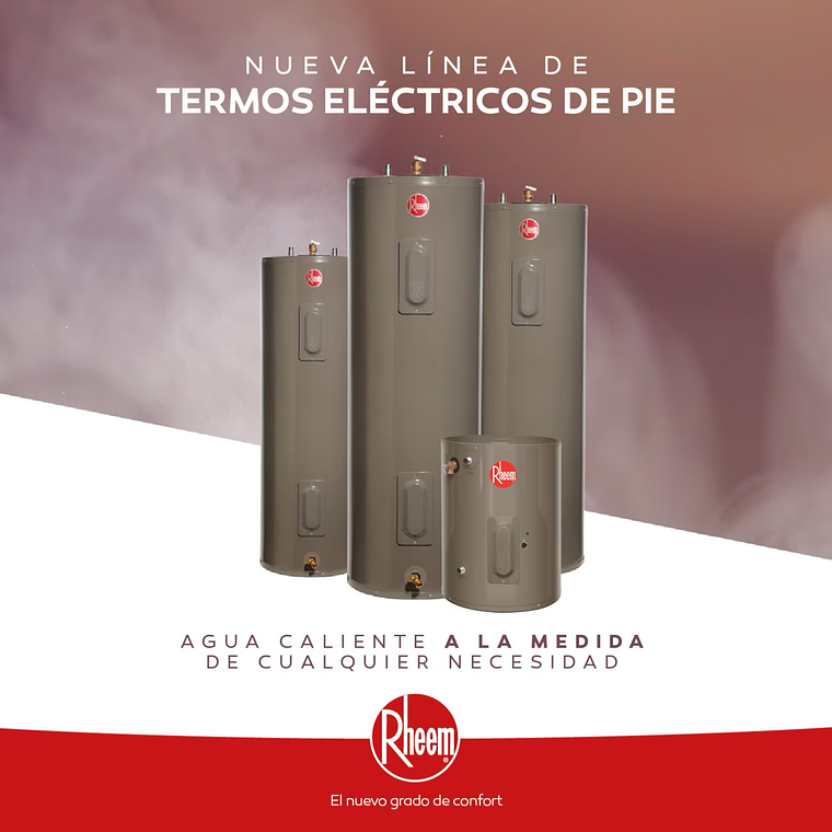 Termo eléctrico de piso 114 litros 220V Rheem 3