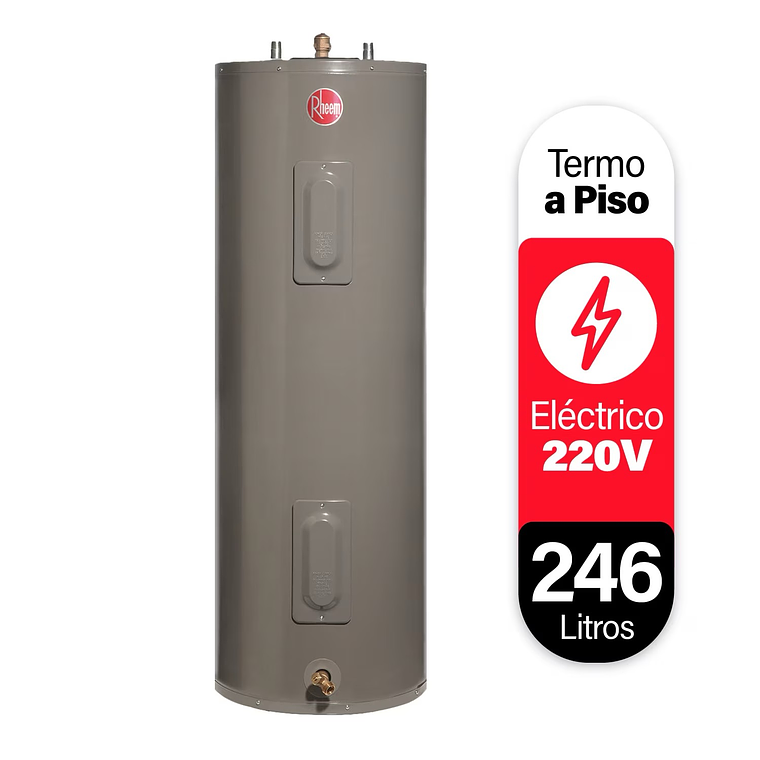 Termo eléctrico de piso 246 litros 220V Rheem 1