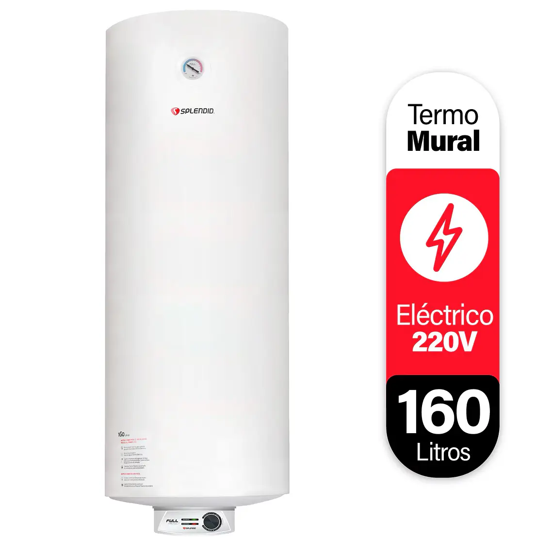 TERMO ELECTRICO MURAL 160LT SPLENDID 1