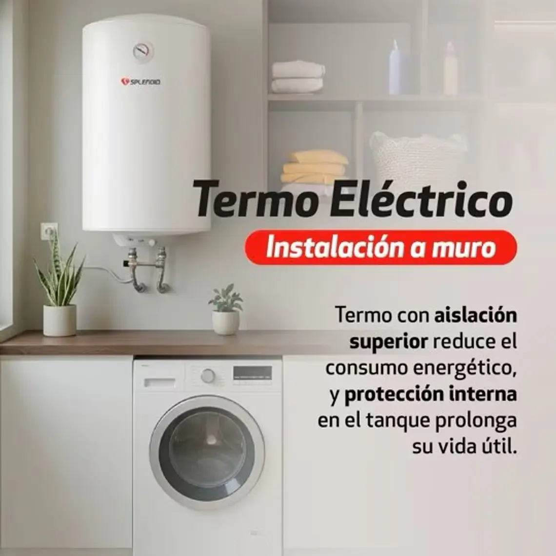 TERMO ELECTRICO MURAL 160LT SPLENDID 2