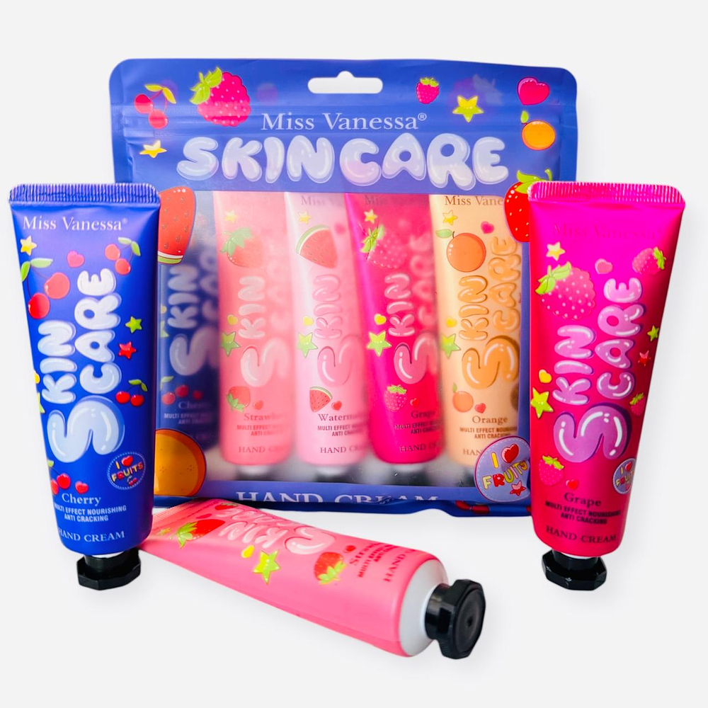 pack de 5 pcz crema de mano y cuerpo para dama y niña