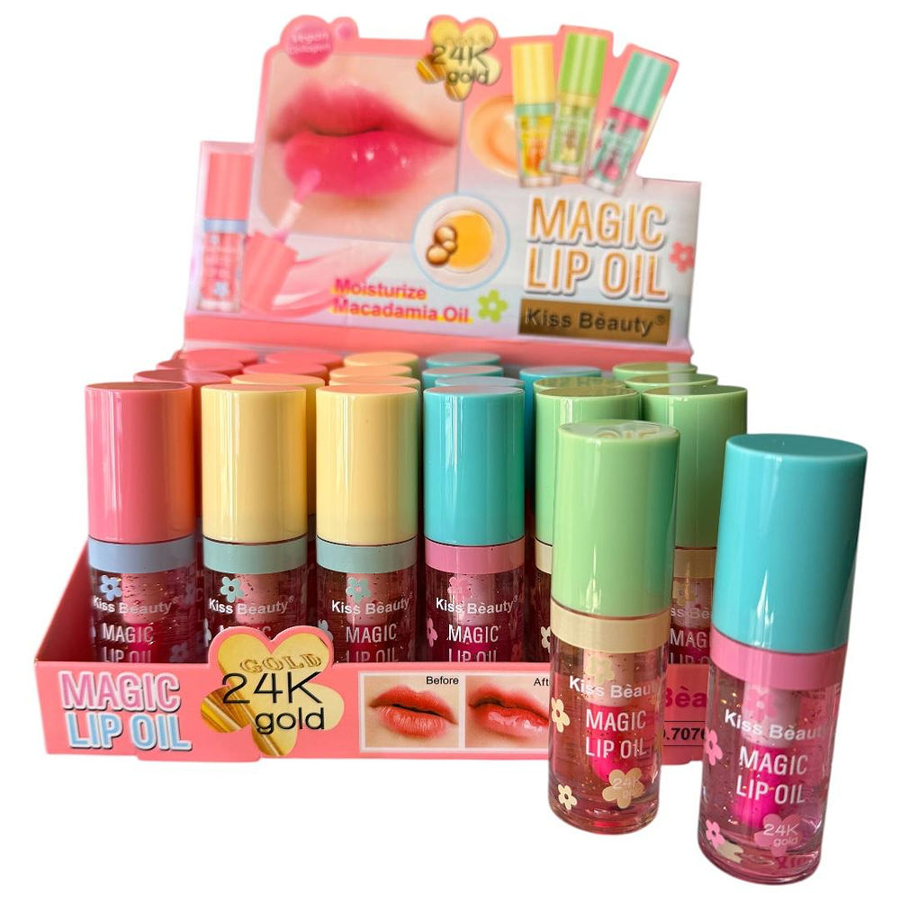 aceite brillos labial hidratante ph lip oil magico 24k gold 