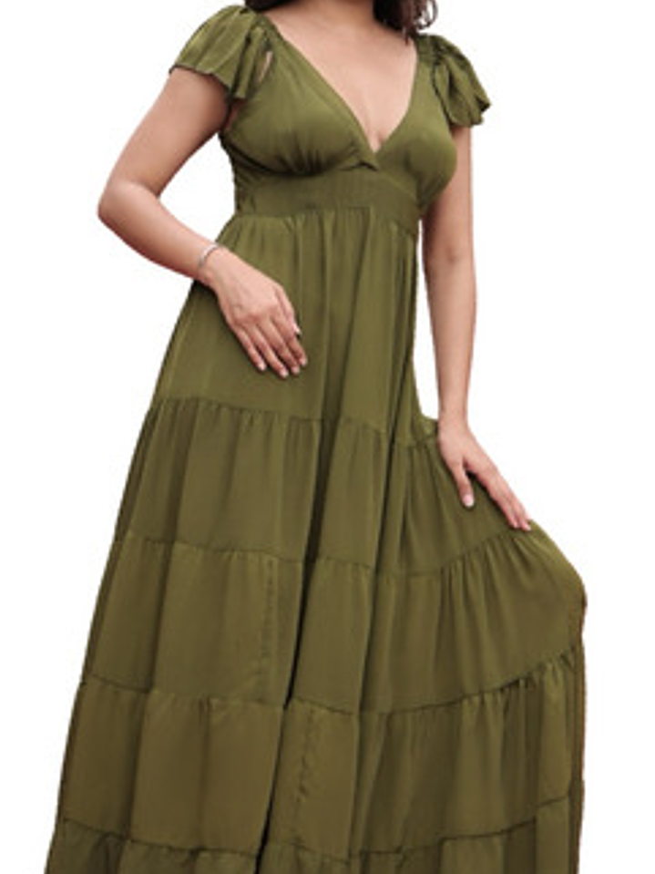 Vestido Largo De Seda Mujer Varios Modelos Elegantes 11