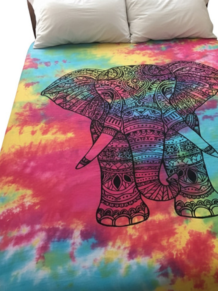 Tapiz Hindú Vibras Hippie Chakra Decoración Y Cubre Cama 4