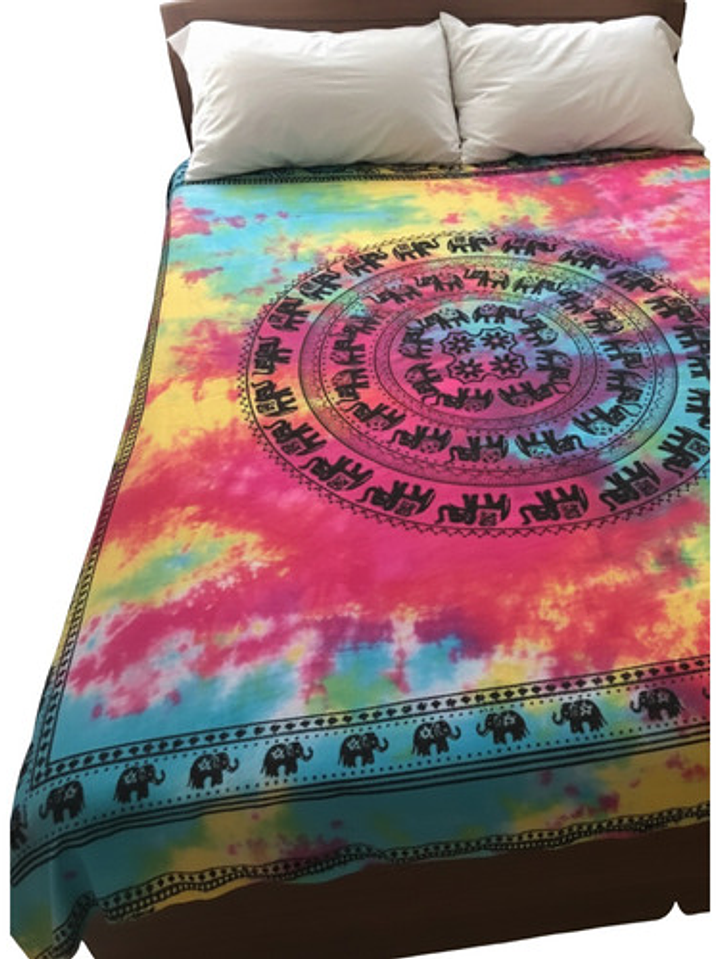 Tapiz Hindú Vibras Hippie Chakra Decoración Y Cubre Cama 6