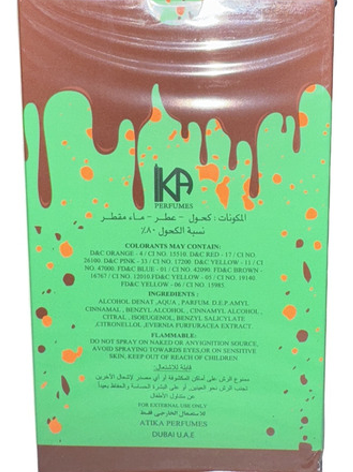 Ika Perfumes Pistachio Kunafa  Aroma Dulce Y Cremoso 2