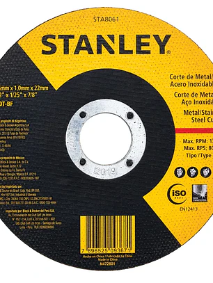 DISCO CORTE STANLEY