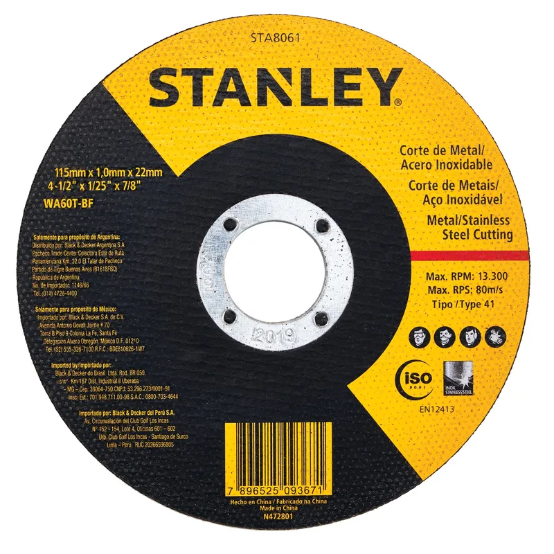 DISCO CORTE STANLEY