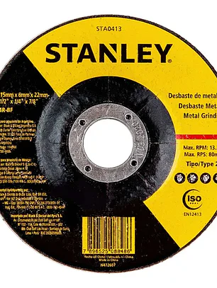 DISCO DESBASTE METAL STANLEY