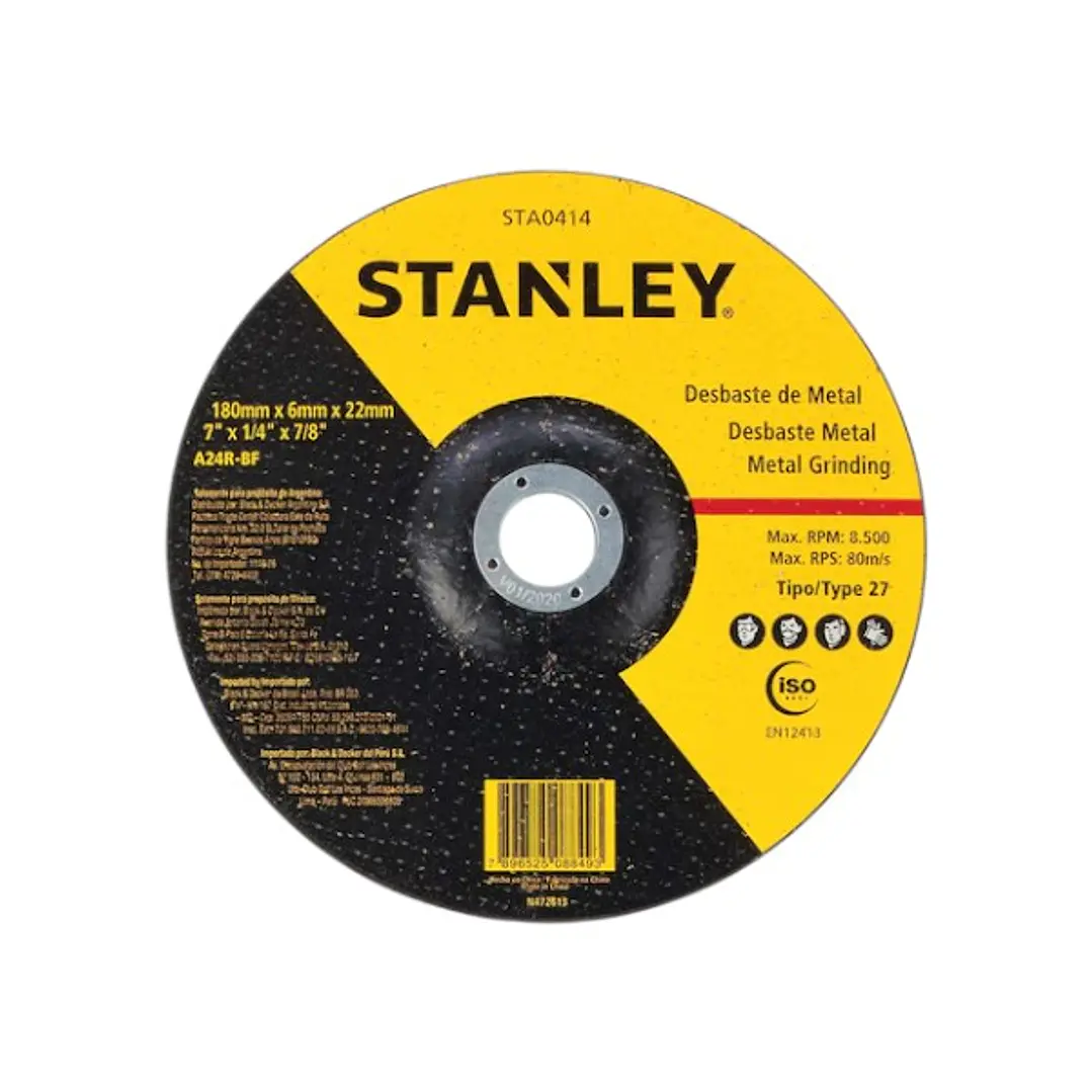 DISCO DESBASTE METAL STANLEY 2