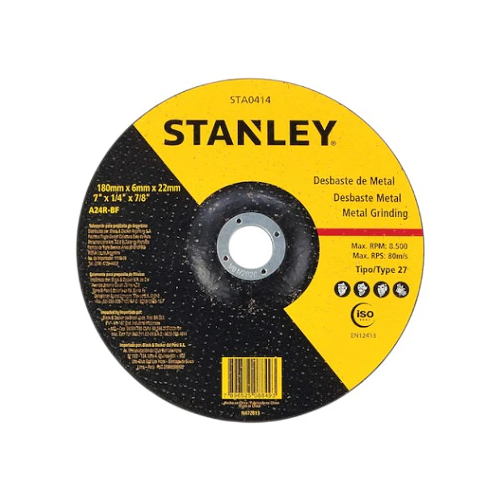 DISCO DESBASTE METAL STANLEY 2