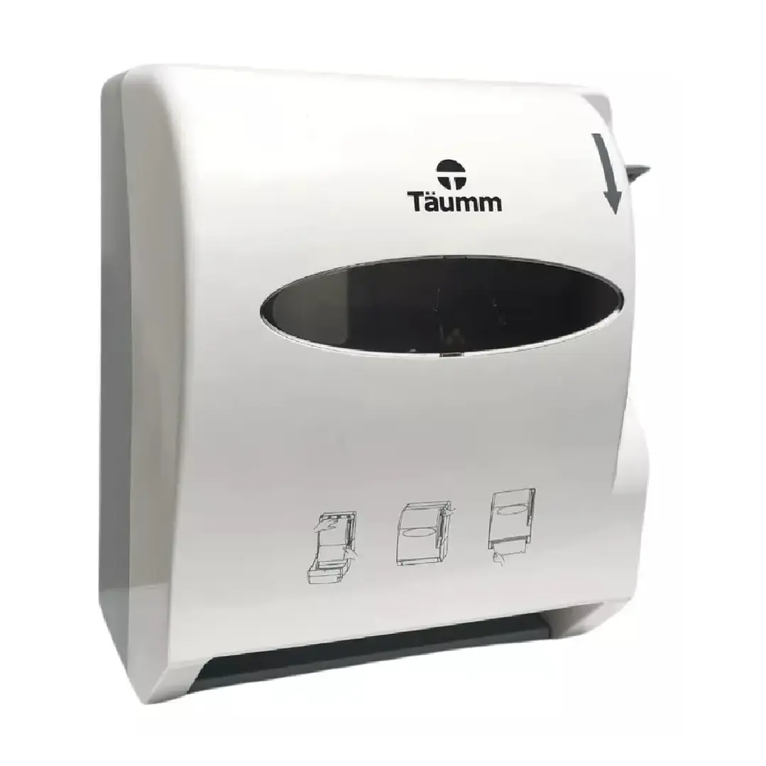DISPENSADOR PAPEL TOALLA C/PALANCA  TAUMM BLANCO 1