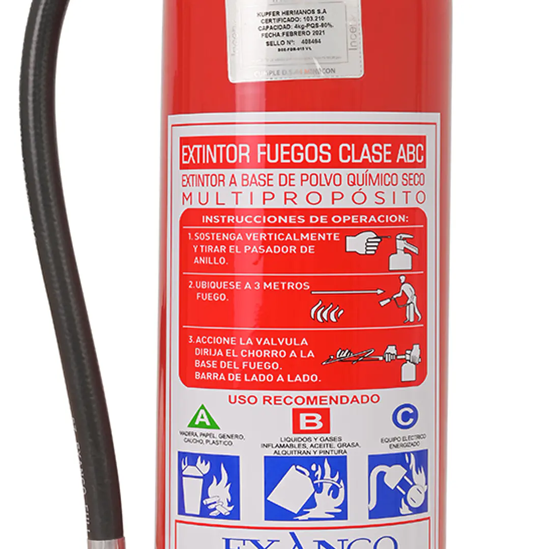 EXTINTOR PQS ABC 4 KG  1