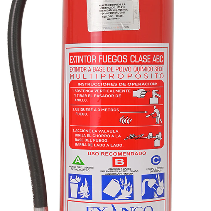 EXTINTOR PQS ABC 4 KG  1