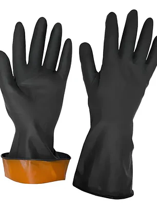 GUANTE LATEX ALBAÑIL REFORZADO NEGRO 