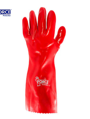 GUANTE PVC ROJO FORCE 