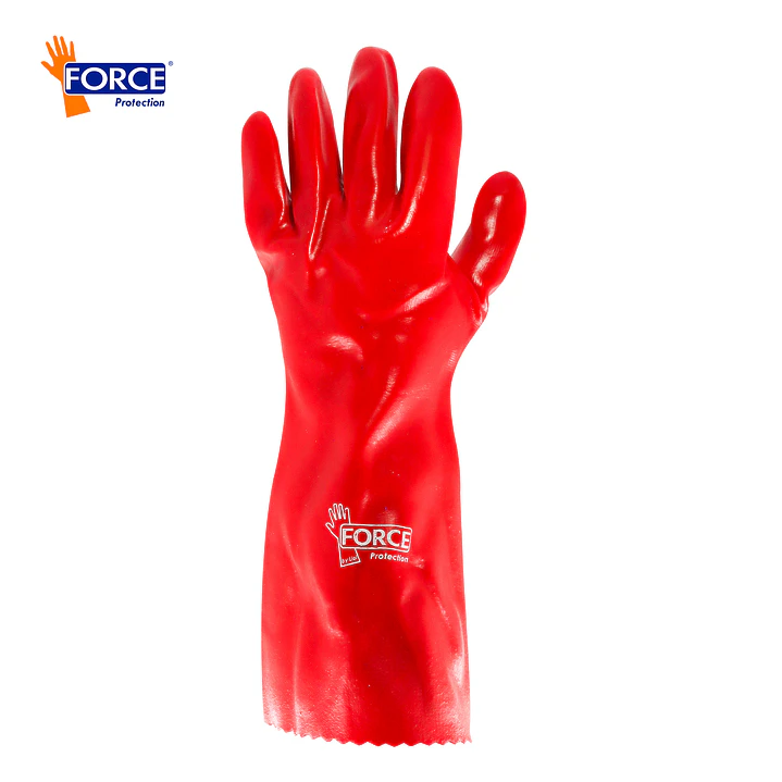 GUANTE PVC ROJO FORCE  1