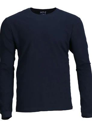 POLERA POLO M/LARGA AZUL MARINO VARON