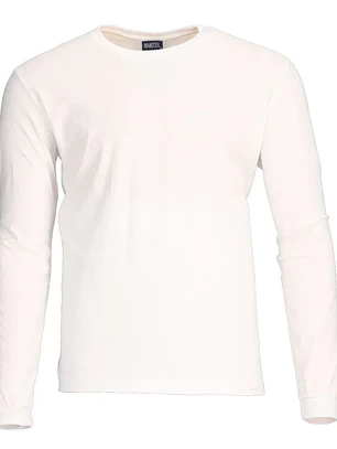 POLERA POLO M/LARGA BLANCA VARON