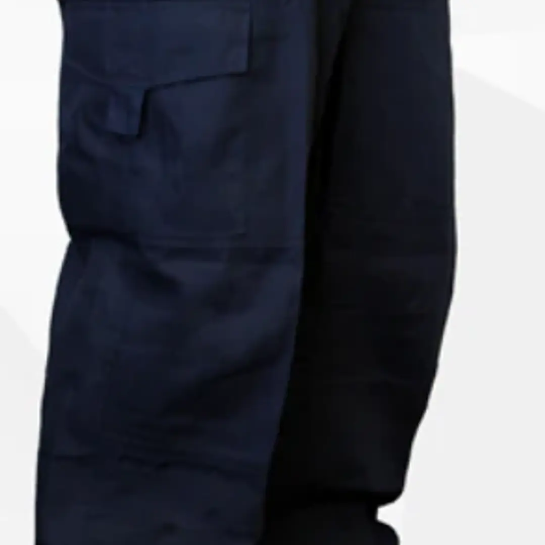 PANTALON CARGO GABARDINA AZUL MARINO HOMBRE 1