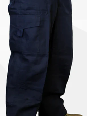 PANTALON CARGO GABARDINA AZUL MARINO HOMBRE