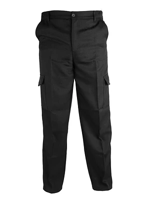 PANTALON CARGO GABARDINA NEGRO HOMBR